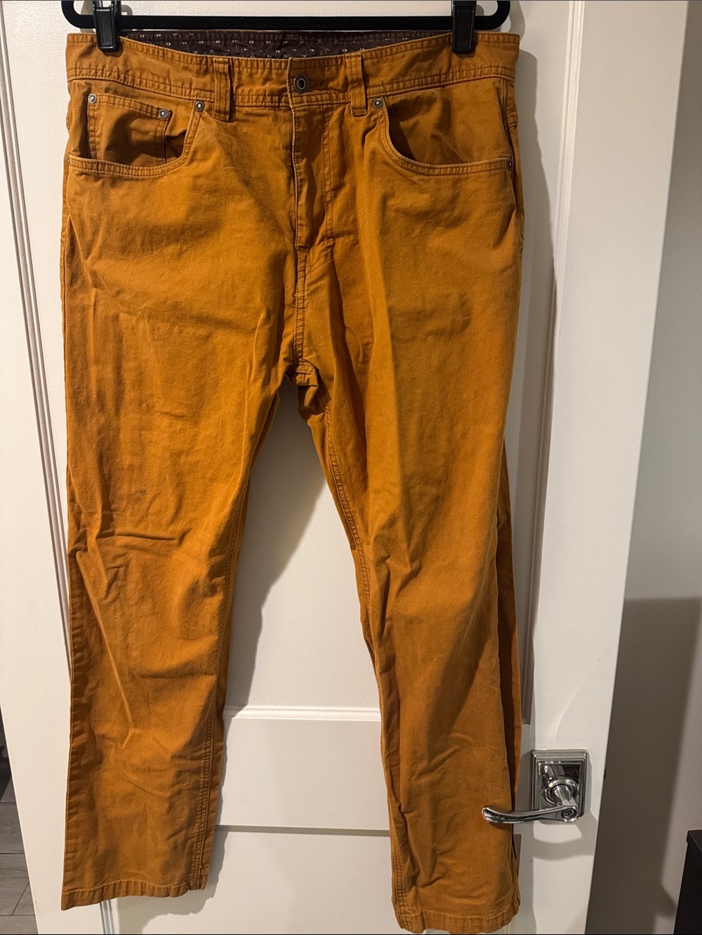 Prana Slim Fit Pants in Mustard Size 36Wx32L